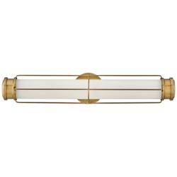 Hinkley Saylor 24&quot; Wide Heritage Brass LED Bath Light