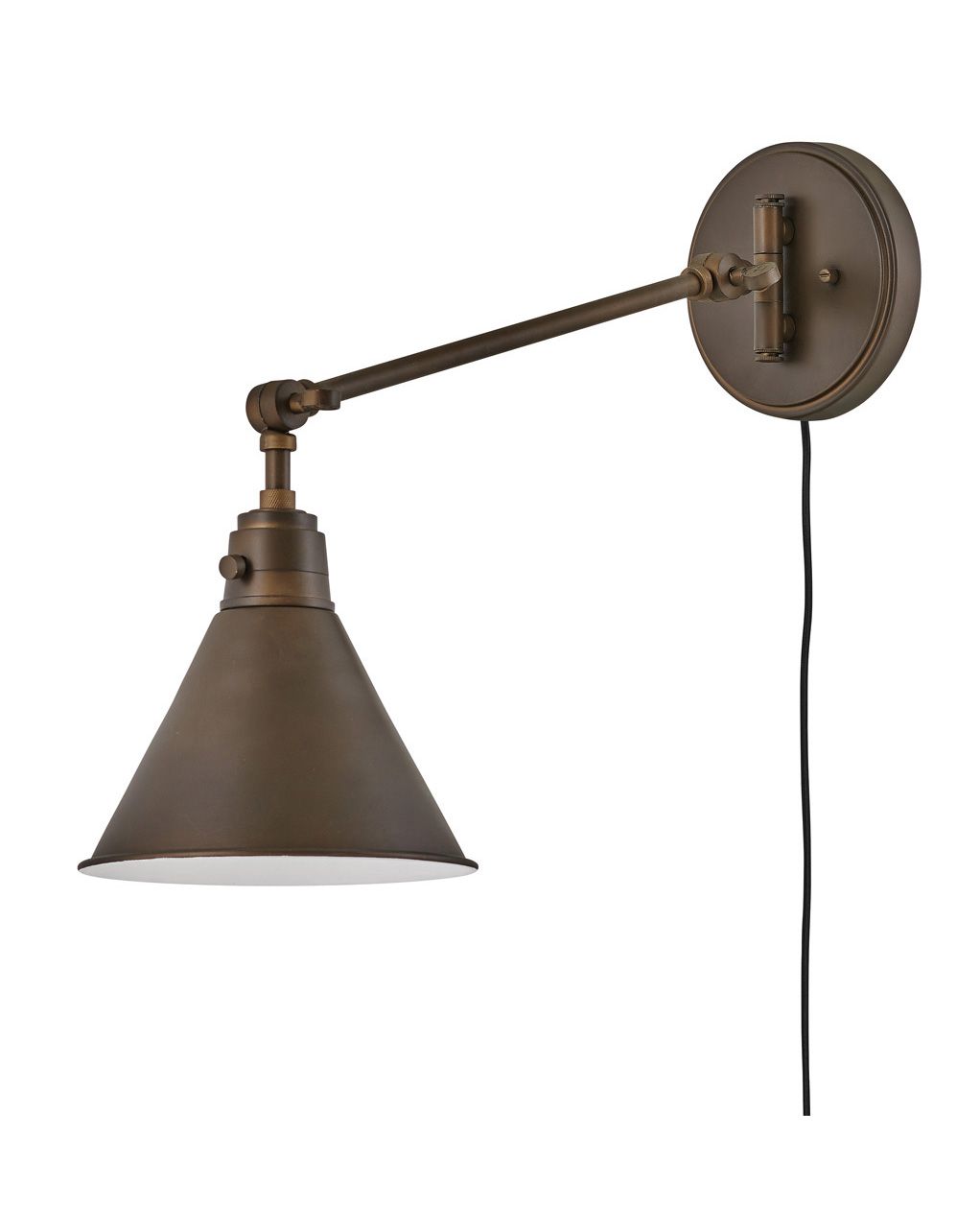 Image 4 Hinkley Sconce Arti Medium Swing Arm Single Light Sconce 10.25" Olde Bronze more views
