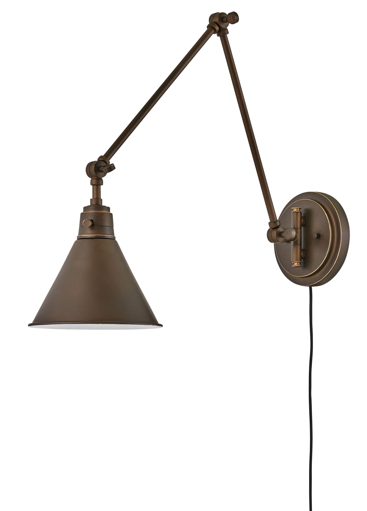 Image 2 Hinkley Sconce Arti Medium Swing Arm Single Light Sconce 18.25" Olde Bronze more views