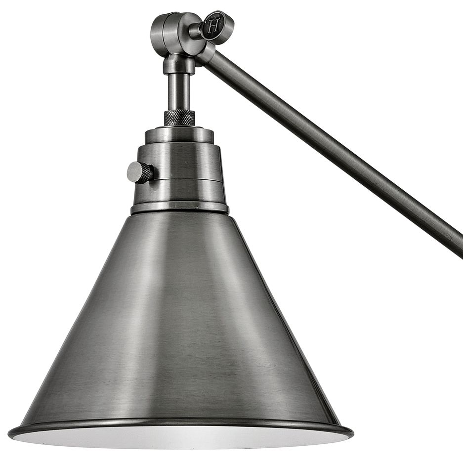 Image 2 Hinkley Sconce Arti Swing Arm Single Sconce 10.25" Polished Antique Nickel more views