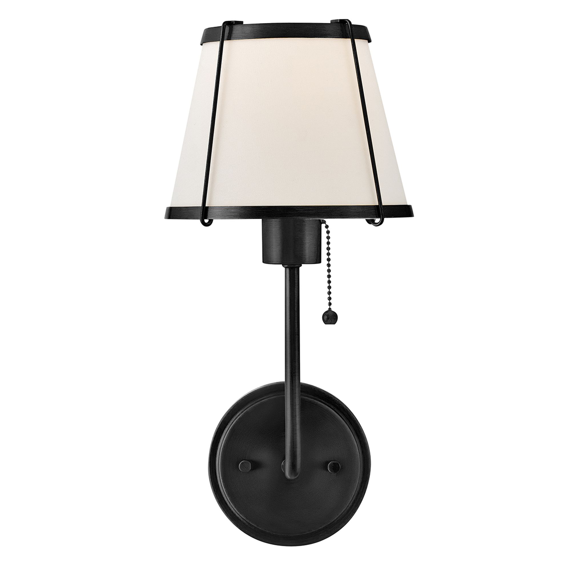 Image 6 Hinkley Sconce Clarke Medium Single Light Sconce 7" Black more views