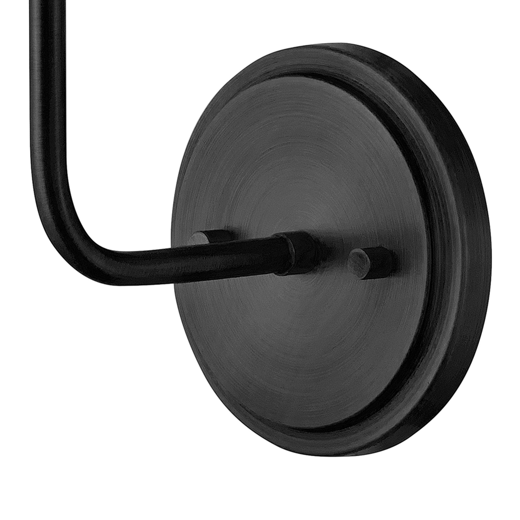 Hinkley Sconce Clarke Medium Single Light Sconce 7" Black