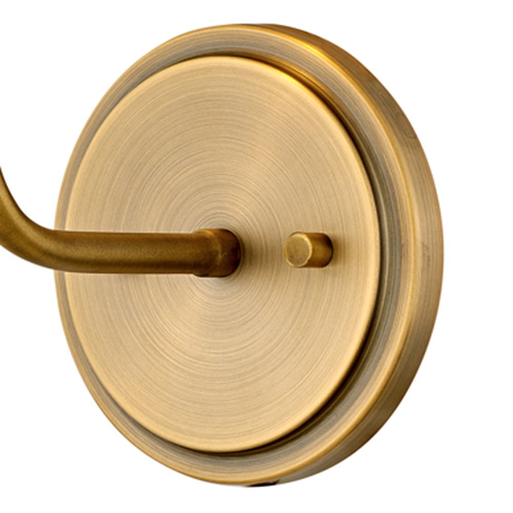 Hinkley Sconce Clarke Medium Single Light Sconce 7" Lacquered Dark Brass