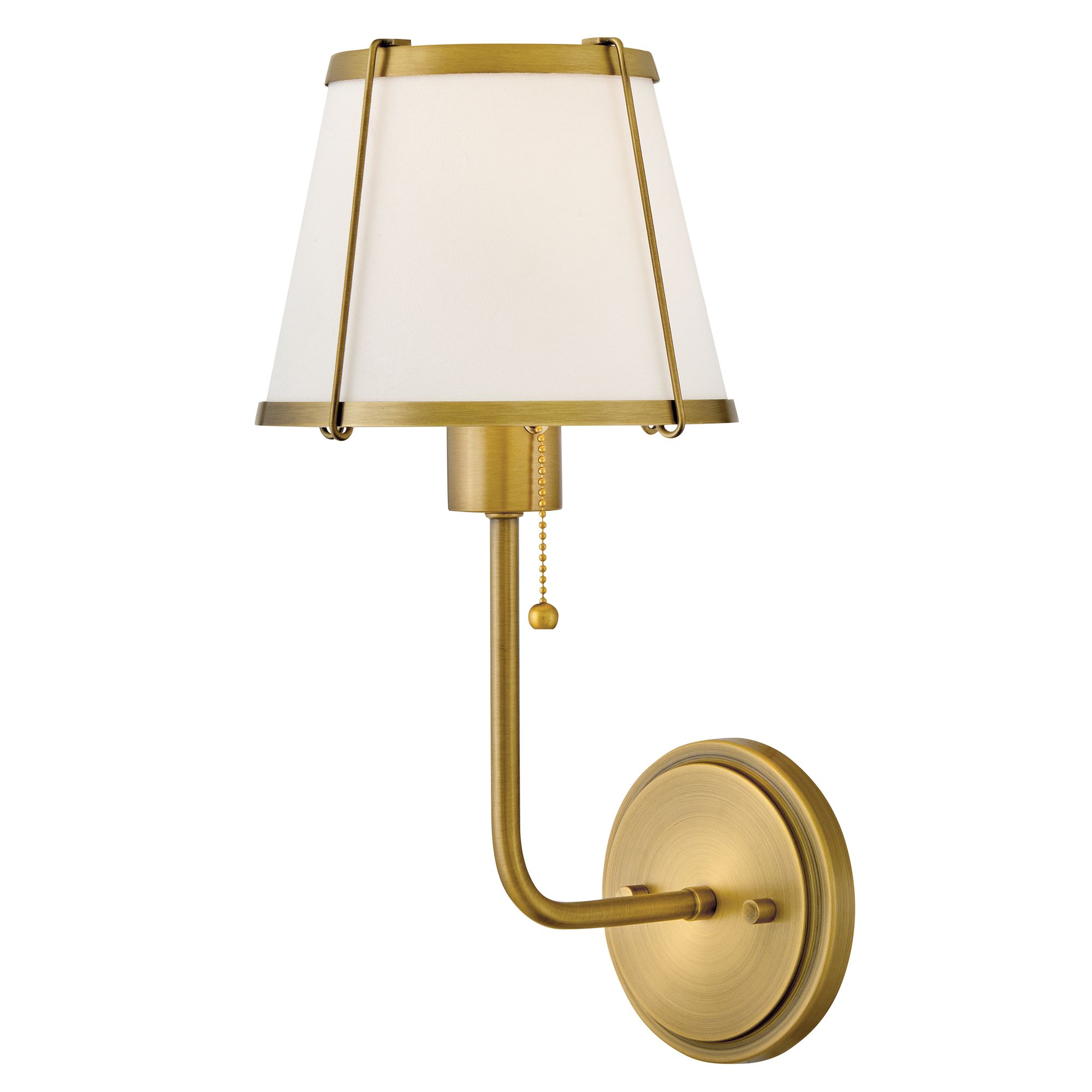 Image 2 Hinkley Sconce Clarke Medium Single Light Sconce 7" Lacquered Dark Brass more views