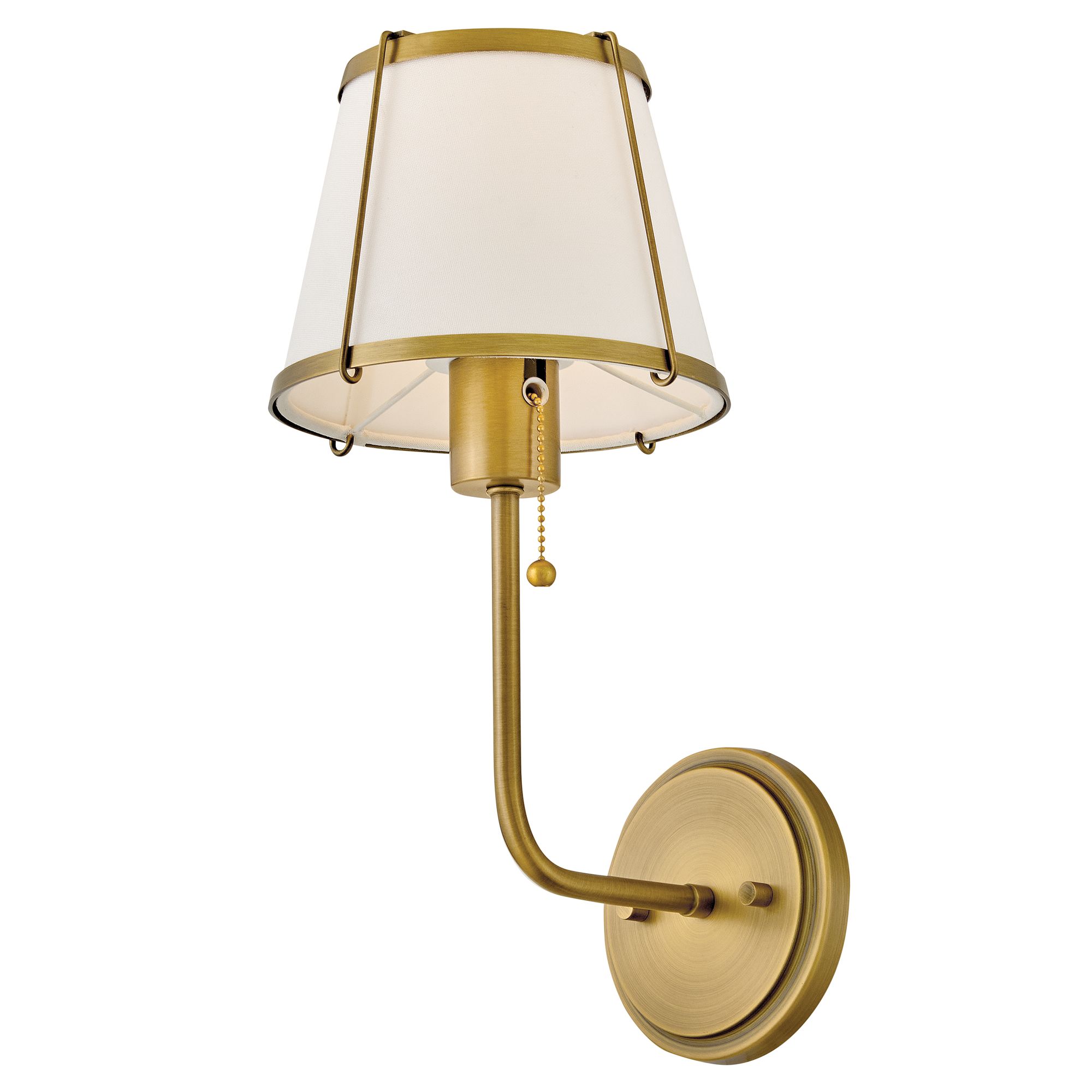 Image 3 Hinkley Sconce Clarke Medium Single Light Sconce 7" Lacquered Dark Brass more views
