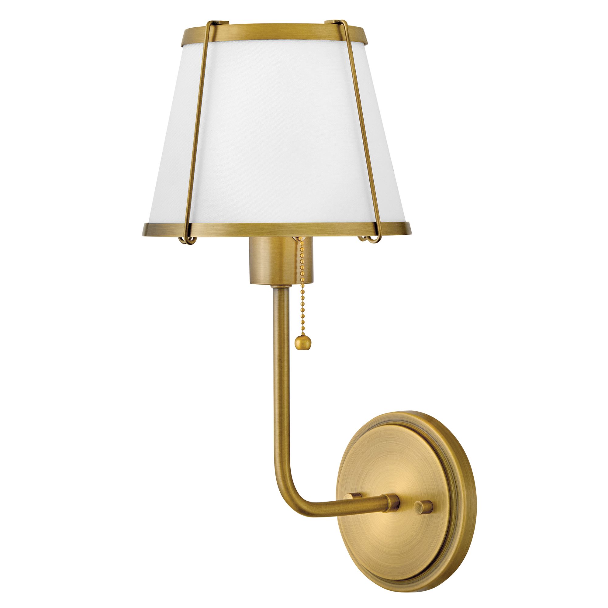 Image 4 Hinkley Sconce Clarke Medium Single Light Sconce 7" Lacquered Dark Brass more views