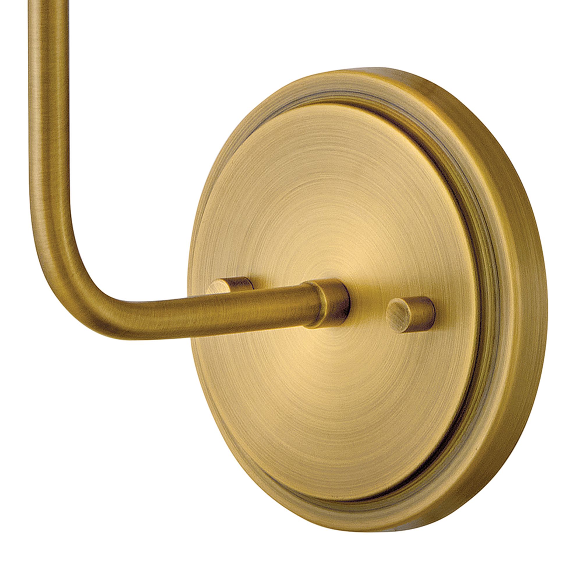 Hinkley Sconce Clarke Medium Single Light Sconce 7" Lacquered Dark Brass