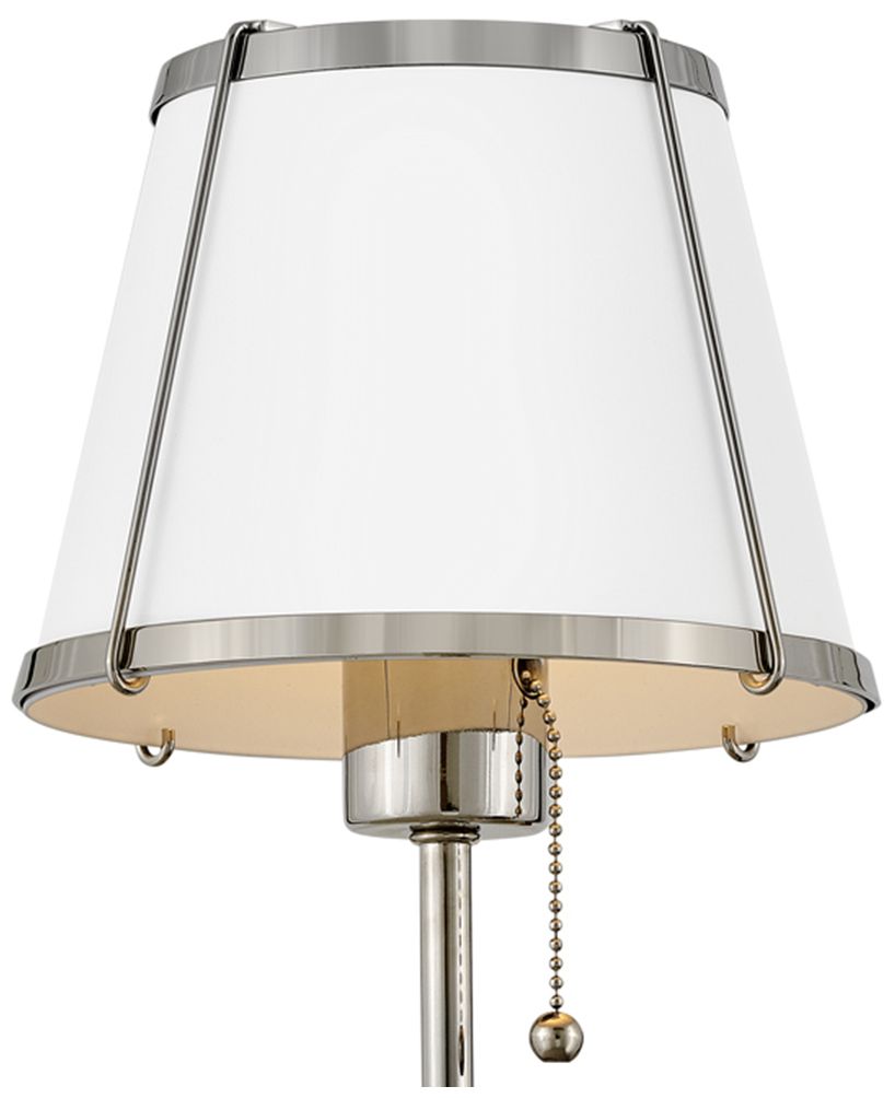 Hinkley Sconce Clarke Medium Single Light Sconce 7" Polished Nickel