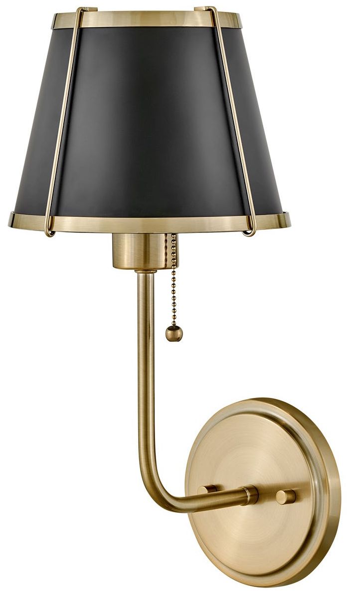 Hinkley Sconce Clarke Medium Single Light Sconce 7" Warm Brass