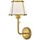 Hinkley Sconce Clarke Medium Single Light Sconce Lacquered Dark Brass