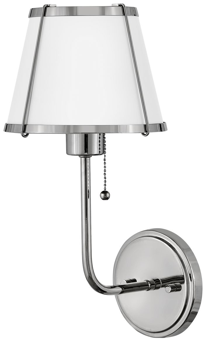 Image 2 HINKLEY SCONCE CLARKE Single Light Sconce Polished Nickel more views