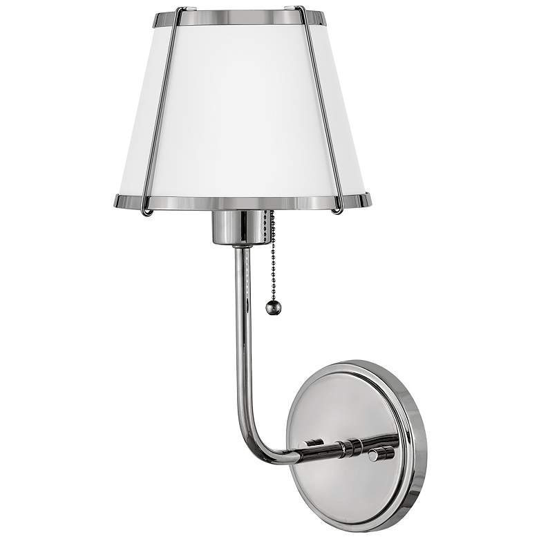 Image 2 HINKLEY SCONCE CLARKE Single Light Sconce Polished Nickel more views