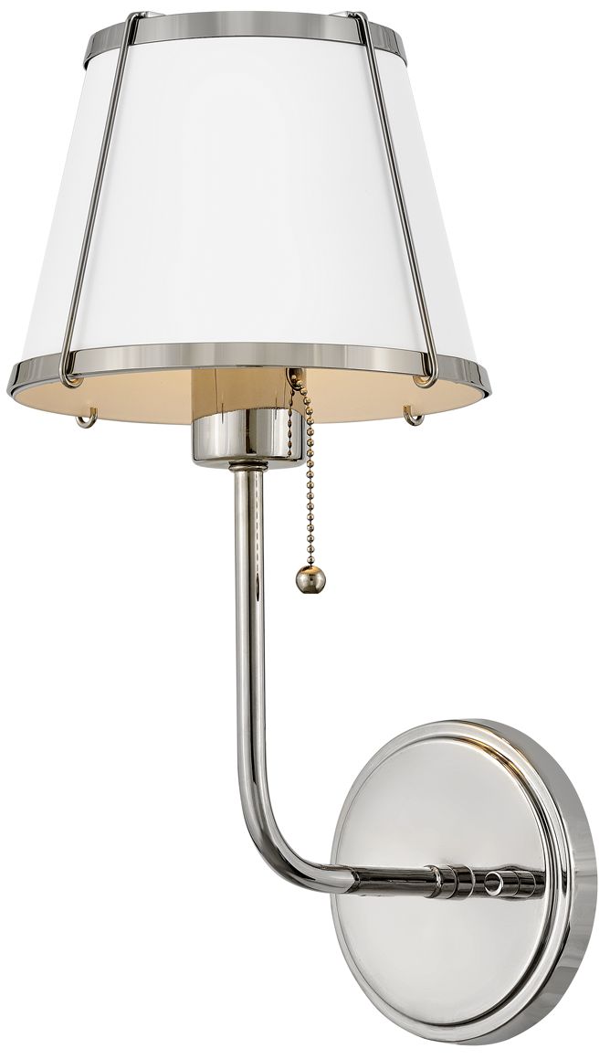 Image 4 HINKLEY SCONCE CLARKE Single Light Sconce Polished Nickel more views