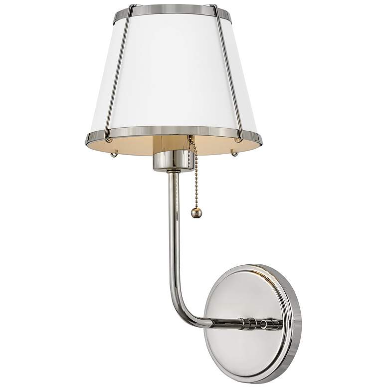 Image 4 HINKLEY SCONCE CLARKE Single Light Sconce Polished Nickel more views