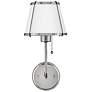 7_HINKLEY SCONCE CLARKE Single Light Sconce Polished Nickel more views