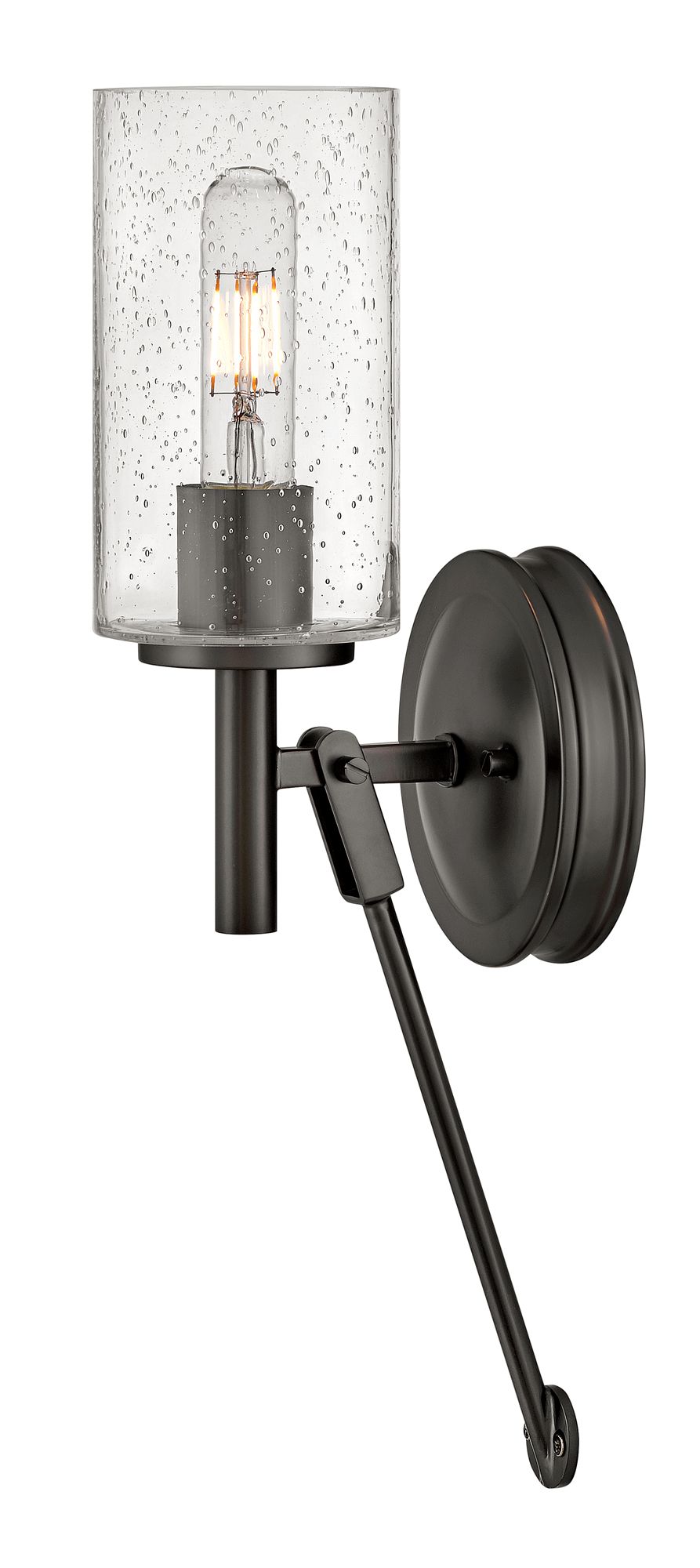 Image 2 Hinkley Sconce Collier Medium Single Light Sconce 16.75" Black Oxide more views