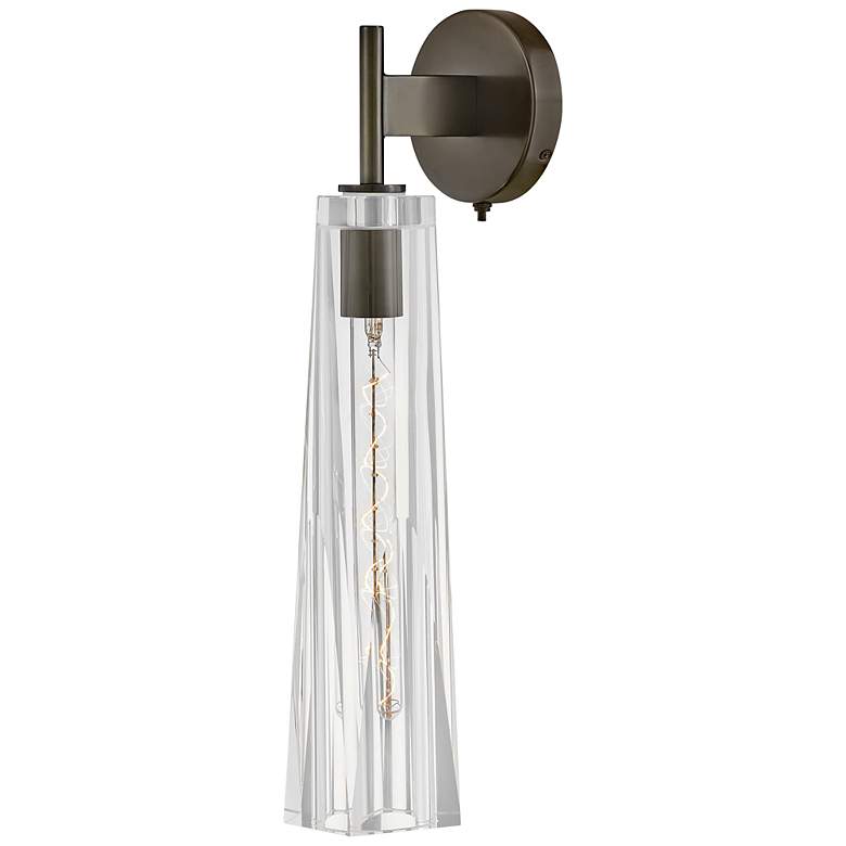 Image 2 Hinkley - Sconce Cosette Single Light Sconce- Black Oxide with Clear glass more views