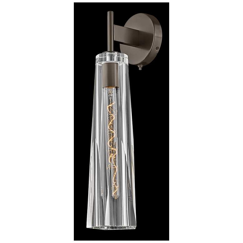 Image 6 Hinkley - Sconce Cosette Single Light Sconce- Black Oxide with Clear glass more views
