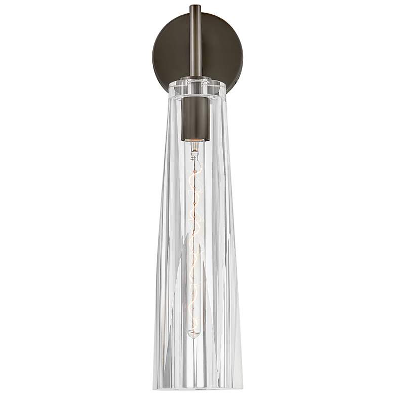 Image 7 Hinkley - Sconce Cosette Single Light Sconce- Black Oxide with Clear glass more views