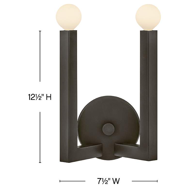 Image 3 HINKLEY SCONCE EZRA Two Light Sconce Black Oxide more views
