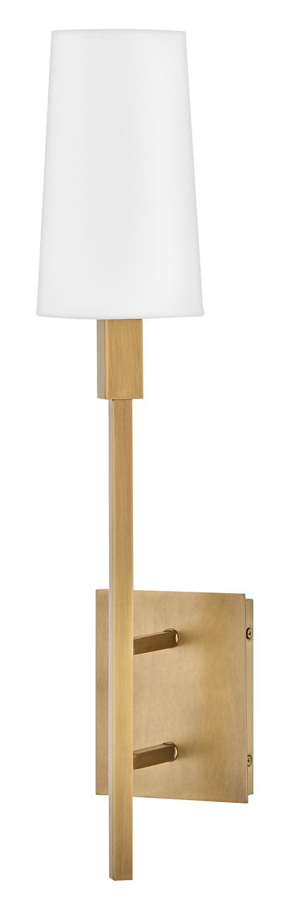 Image 4 Hinkley Sconce Fenwick Large Sconce 5" Heritage Brass more views