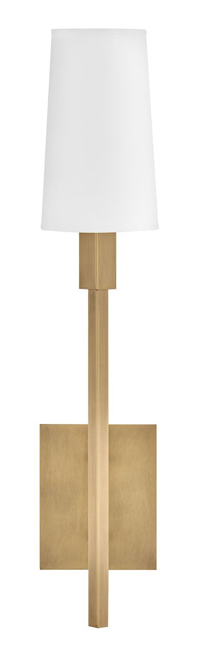 Image 6 Hinkley Sconce Fenwick Large Sconce 5" Heritage Brass more views