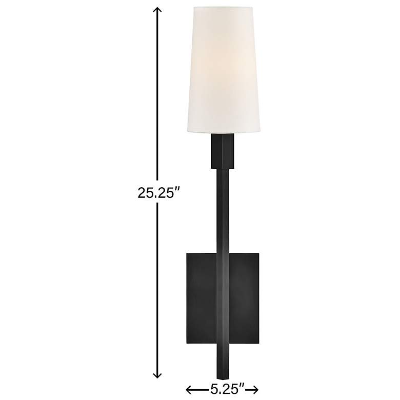 Image 3 Hinkley Sconce Fenwick Large Sconce Black more views