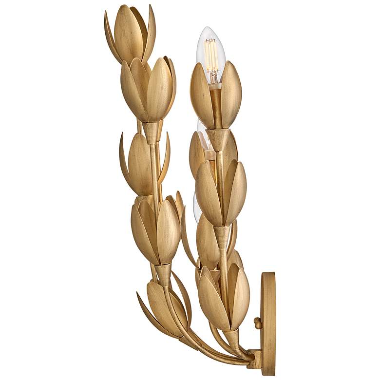 Image 7 HINKLEY SCONCE FLORA Large Sconce Burnished Gold more views