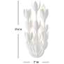 3_HINKLEY SCONCE FLORA Large Sconce Textured Plaster more views