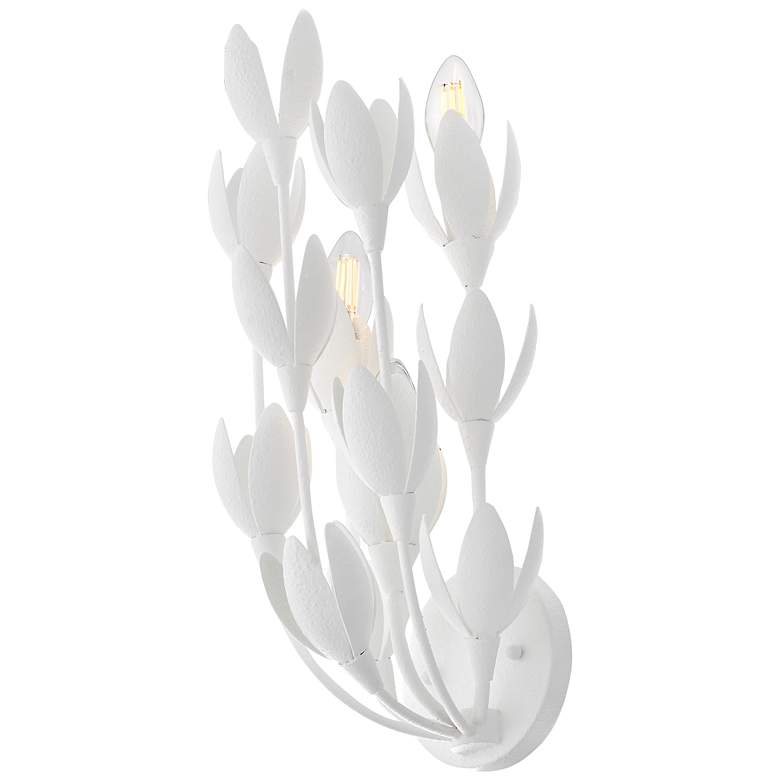 Image 6 HINKLEY SCONCE FLORA Large Sconce Textured Plaster more views