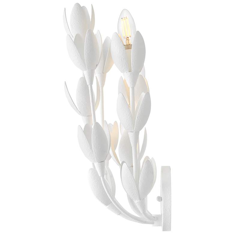 Image 7 HINKLEY SCONCE FLORA Large Sconce Textured Plaster more views