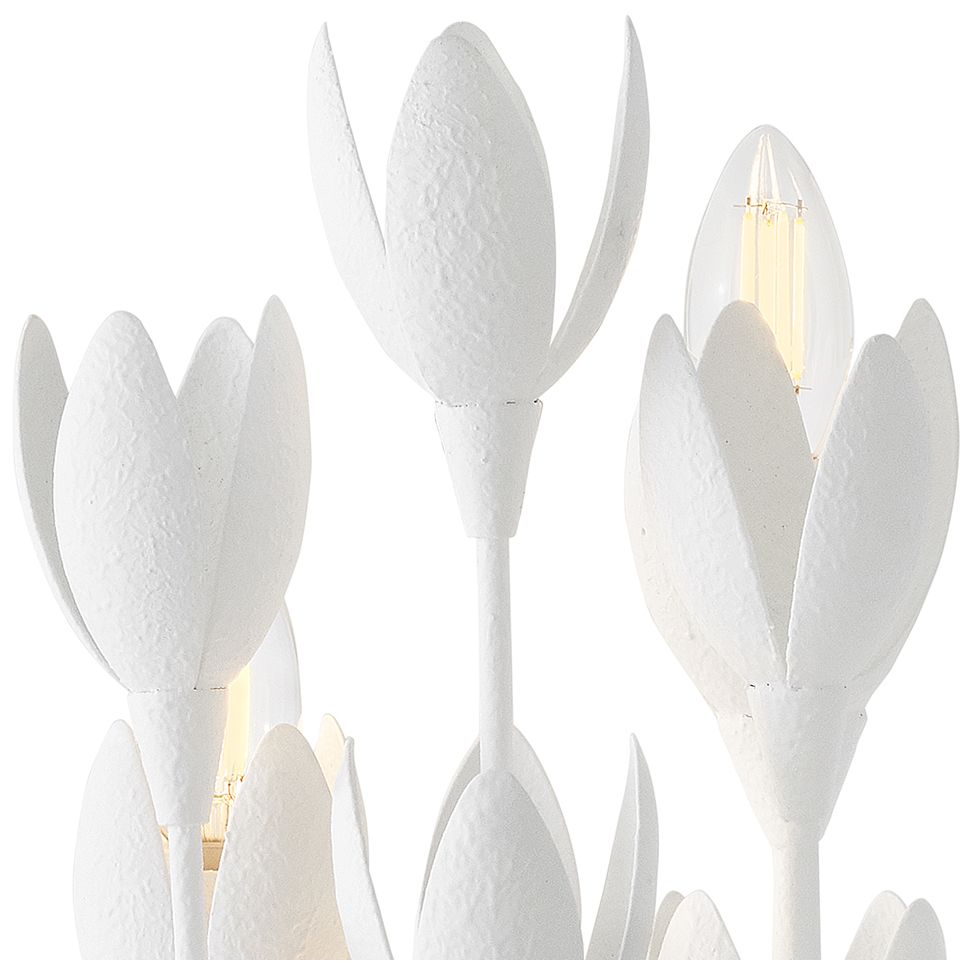 HINKLEY SCONCE FLORA Large Sconce Textured Plaster