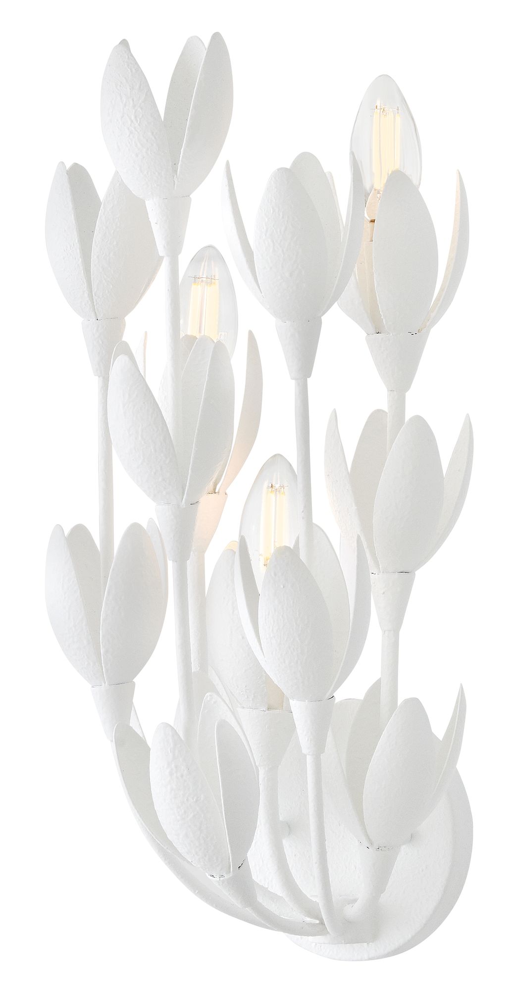 Image 5 Hinkley Sconce Flora Medium Sconce 17.25" Textured Plaster more views
