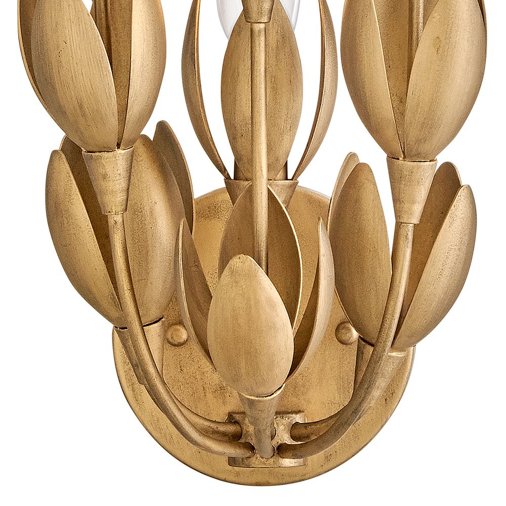 Hinkley Sconce Flora Medium Sconce 7" Burnished Gold