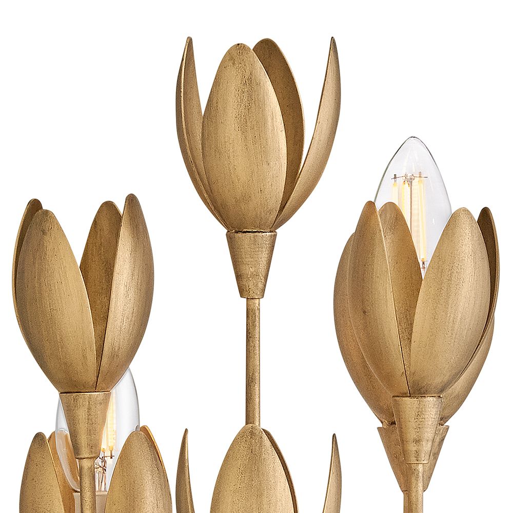 Hinkley Sconce Flora Medium Sconce 7" Burnished Gold