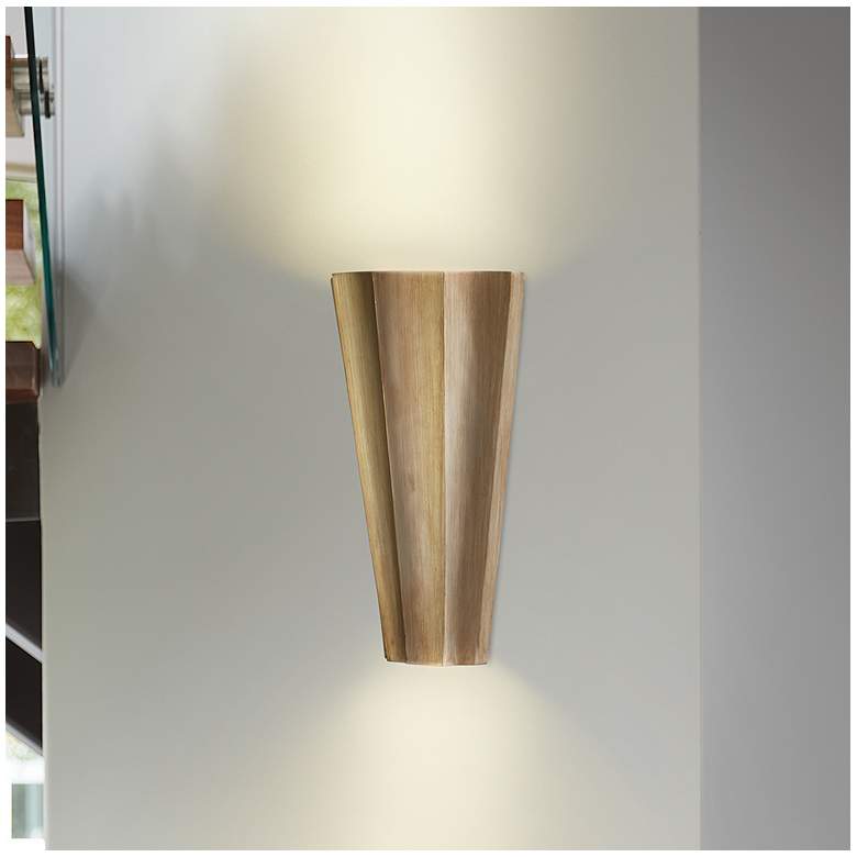 Image 1 Hinkley Sconce Gia Medium Two Light Sconce 10" Champagne Gold