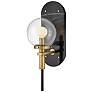 2_HINKLEY SCONCE GILDA Single Light Sconce Black w/ Heritage Brass more views