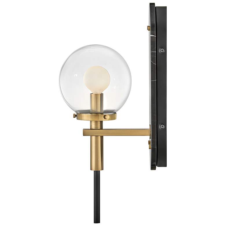 Image 4 HINKLEY SCONCE GILDA Single Light Sconce Black w/ Heritage Brass more views