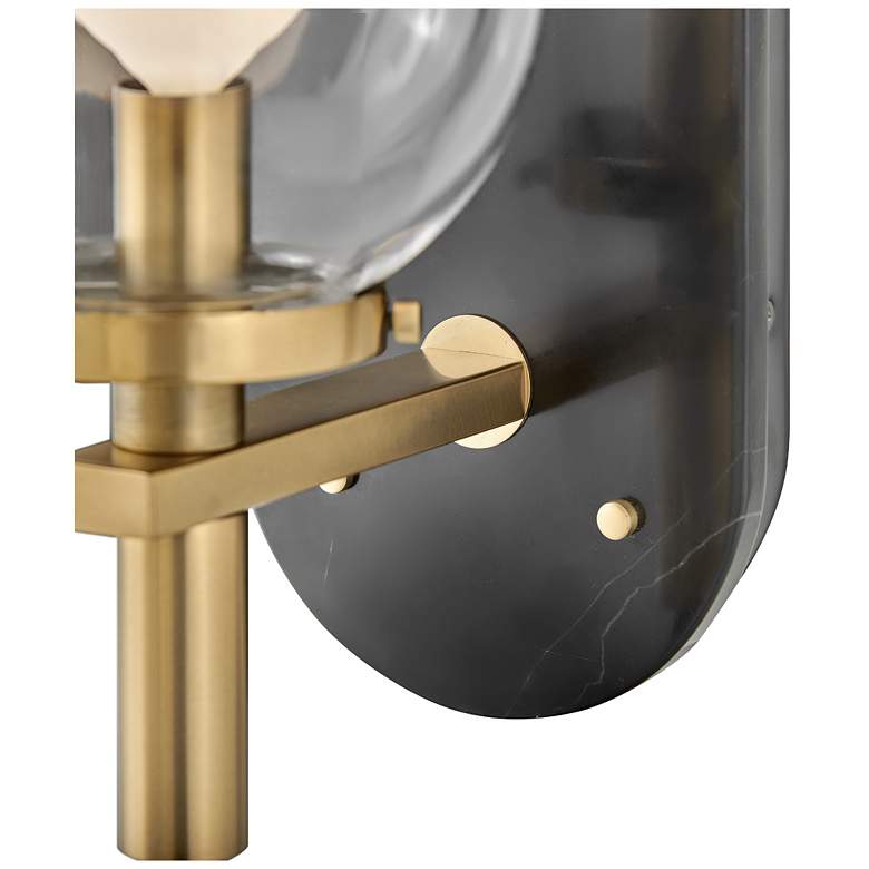 Image 5 HINKLEY SCONCE GILDA Single Light Sconce Black w/ Heritage Brass more views