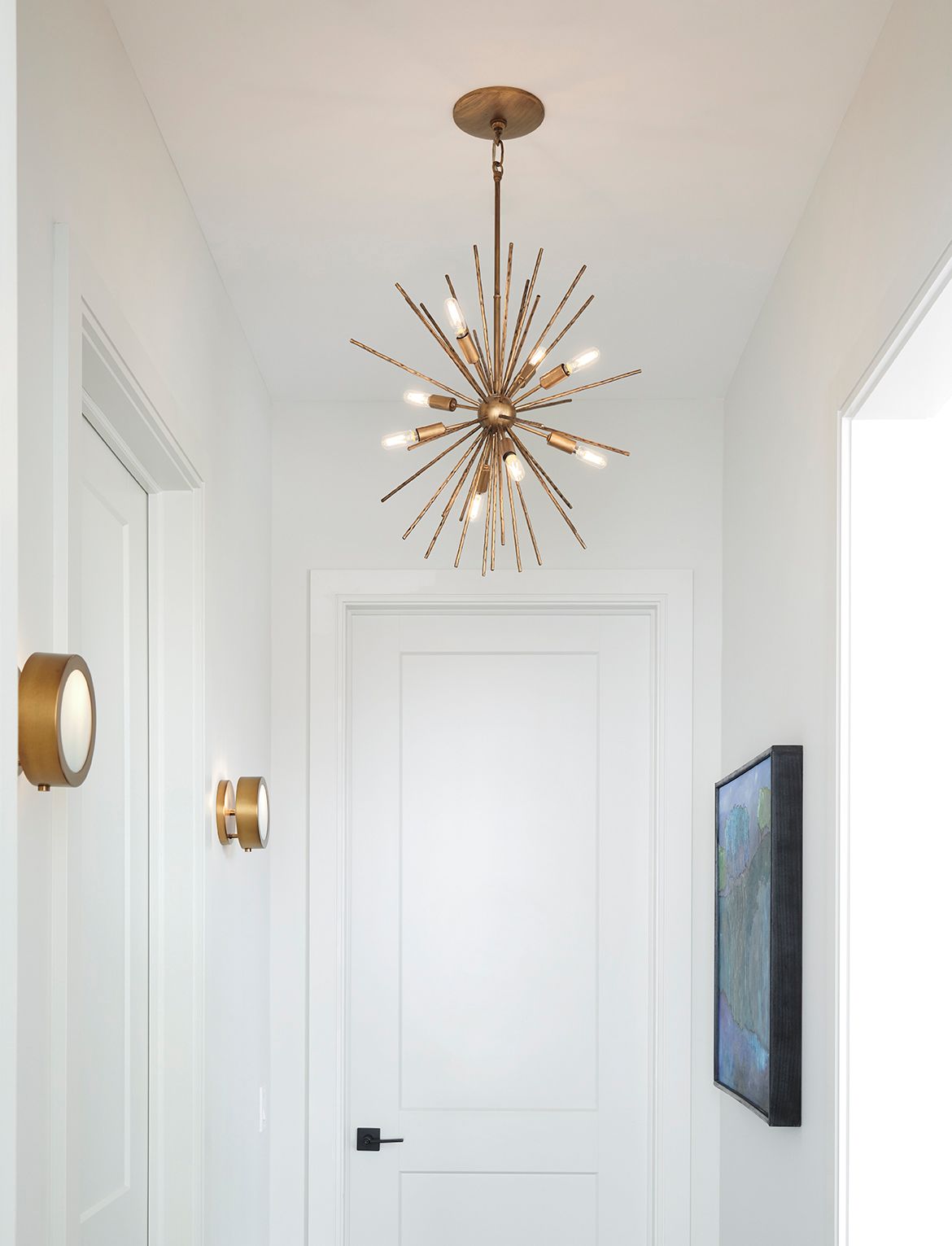 Hinkley Sconce Mercer Small Adjustable Single Light 6.75" Heritage Brass