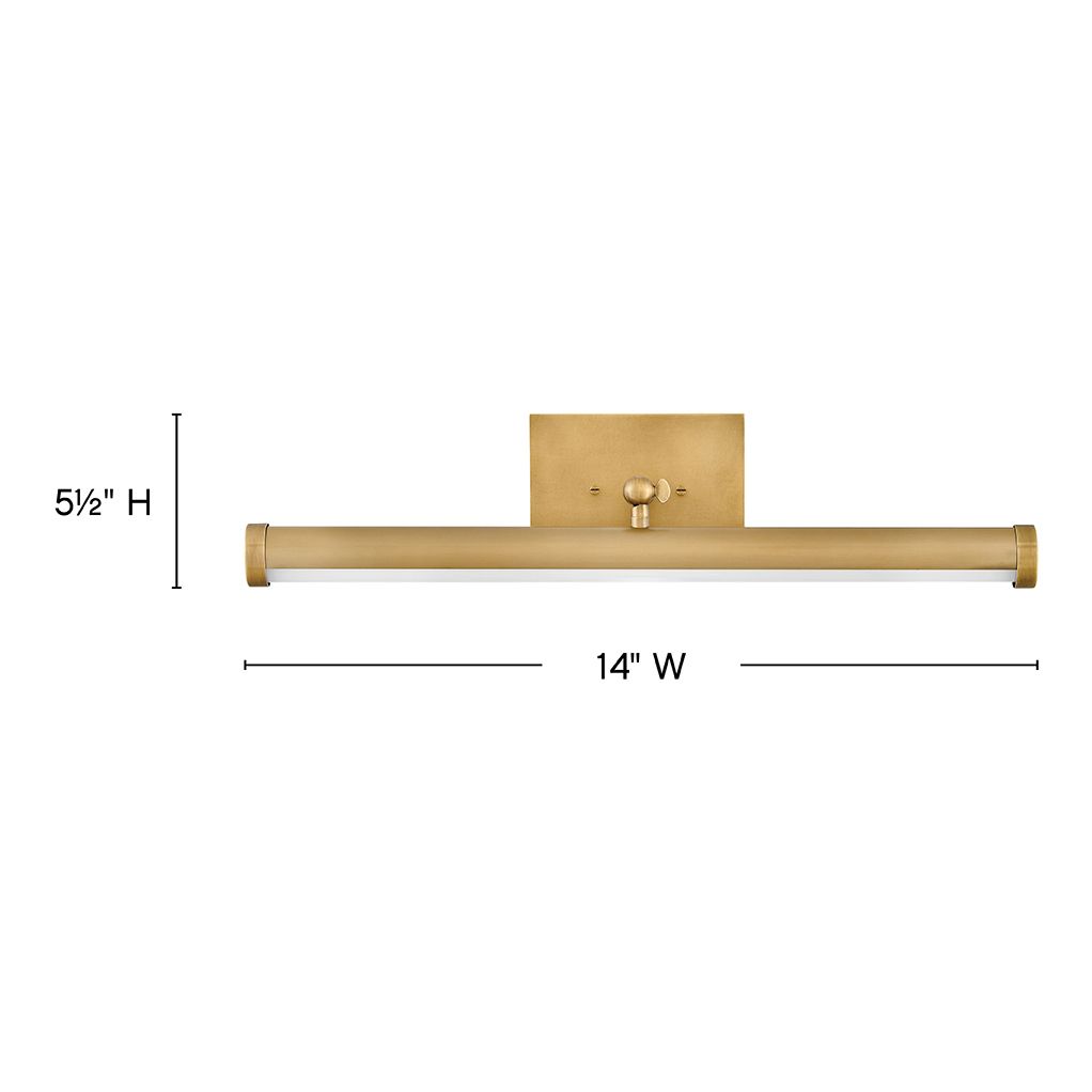 Image 3 Hinkley Sconce Regis Small Adjustable LED Accent Light 14" Heritage Br more views