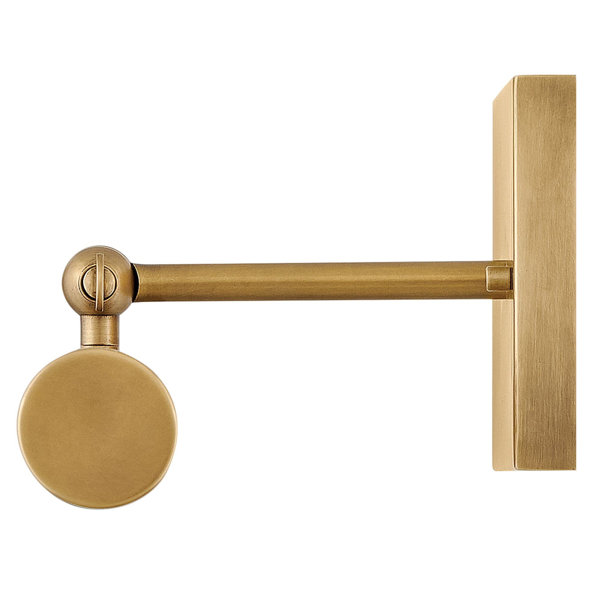 Hinkley Sconce Regis Small Adjustable LED Accent Light Heritage Brass