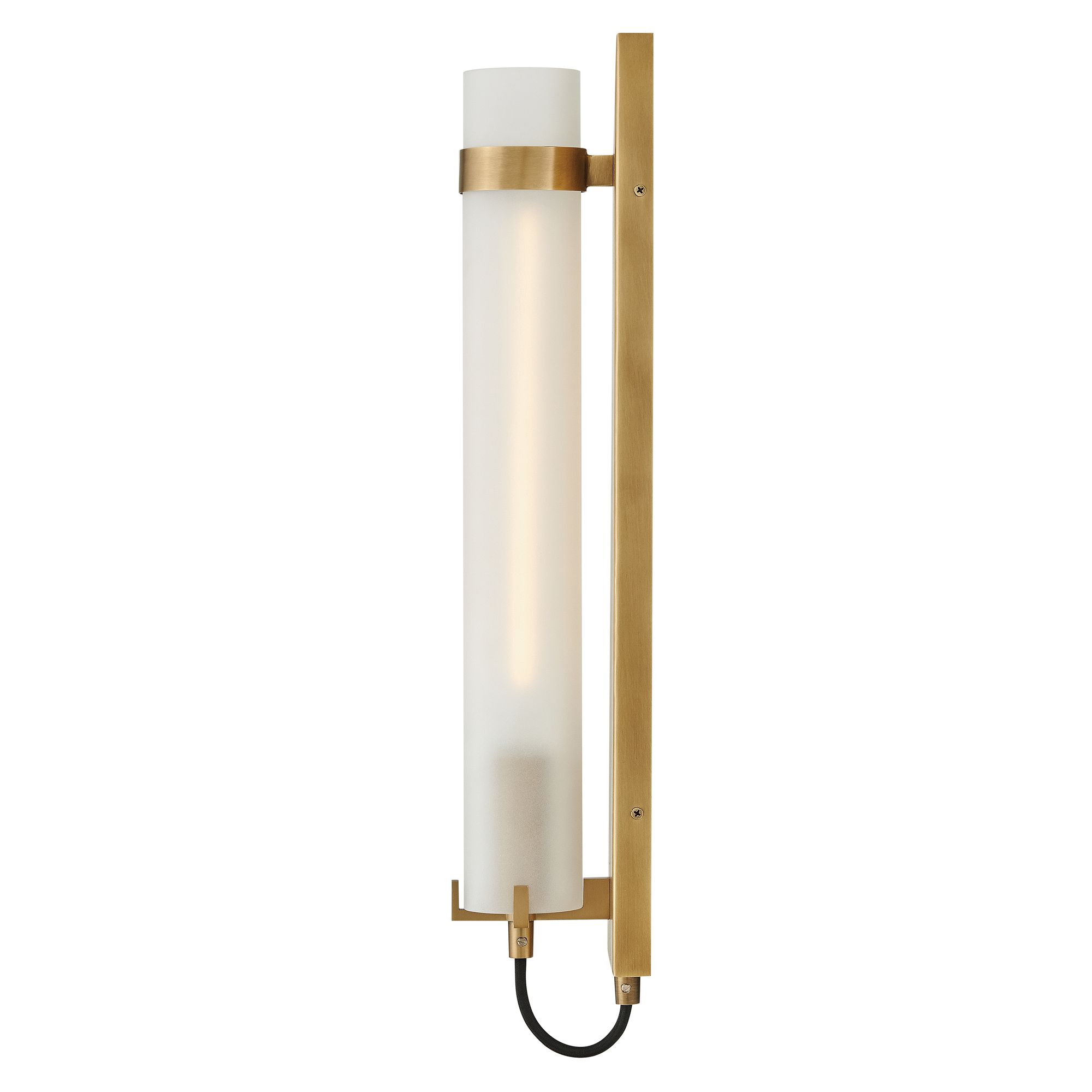 Image 5 Hinkley Sconce Ryden Large Tall Single Light Sconce 4.5" Heritage Brass more views