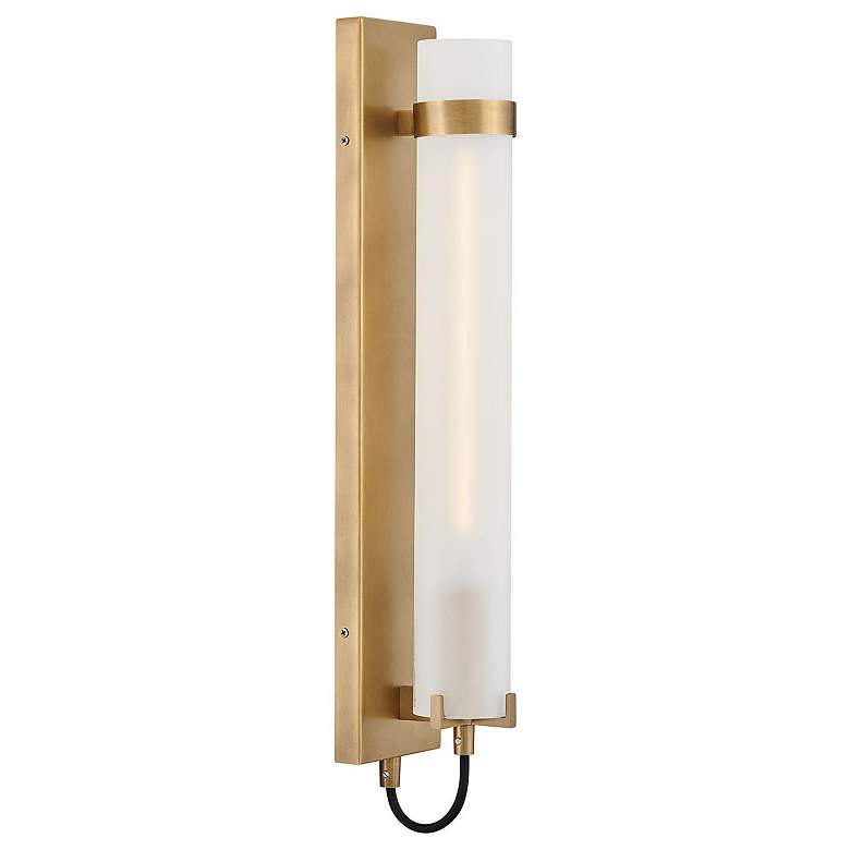 Image 1 Hinkley Sconce Ryden Large Tall Single Light Sconce Heritage Brass