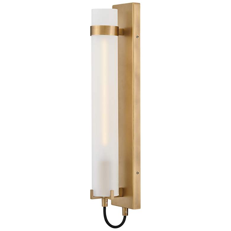 Image 2 Hinkley Sconce Ryden Large Tall Single Light Sconce Heritage Brass more views