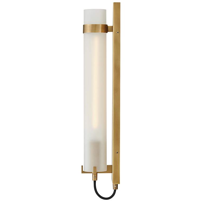 Image 5 Hinkley Sconce Ryden Large Tall Single Light Sconce Heritage Brass more views