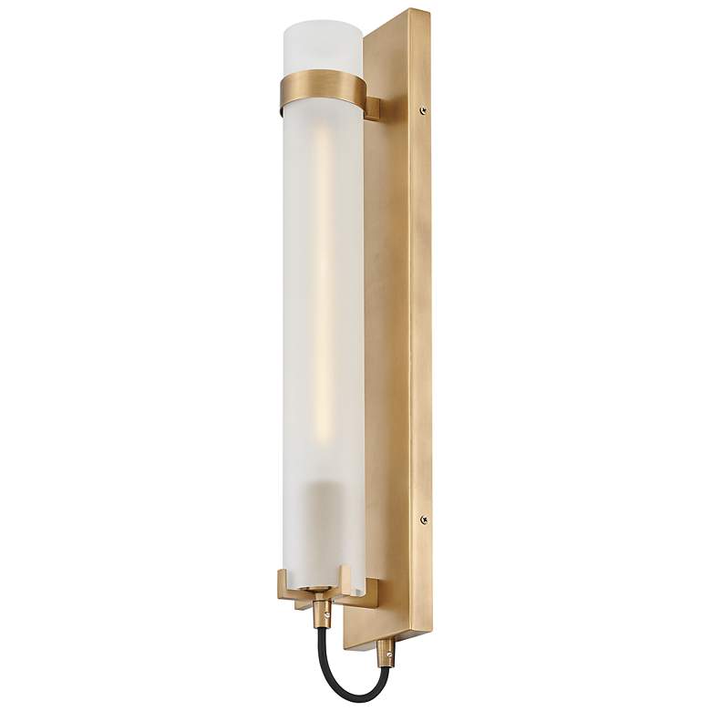 Image 7 Hinkley Sconce Ryden Large Tall Single Light Sconce Heritage Brass more views