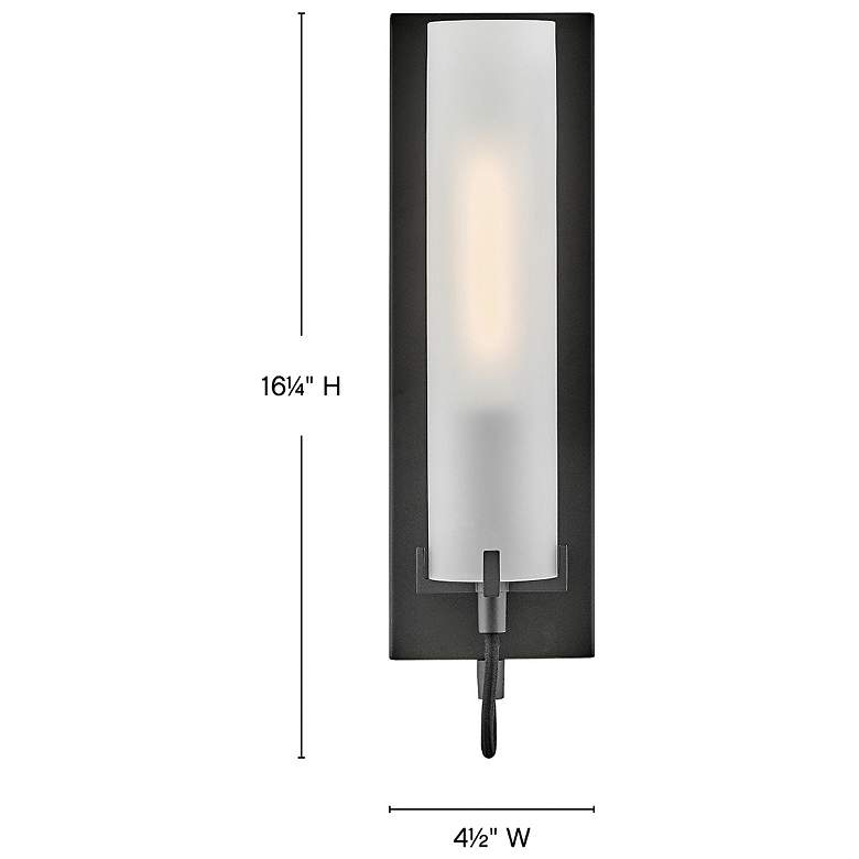 Image 3 Hinkley Sconce Ryden Medium Single Light Sconce Black more views