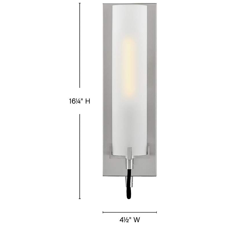 Image 3 Hinkley Sconce Ryden Medium Single Light Sconce Brushed Nickel more views