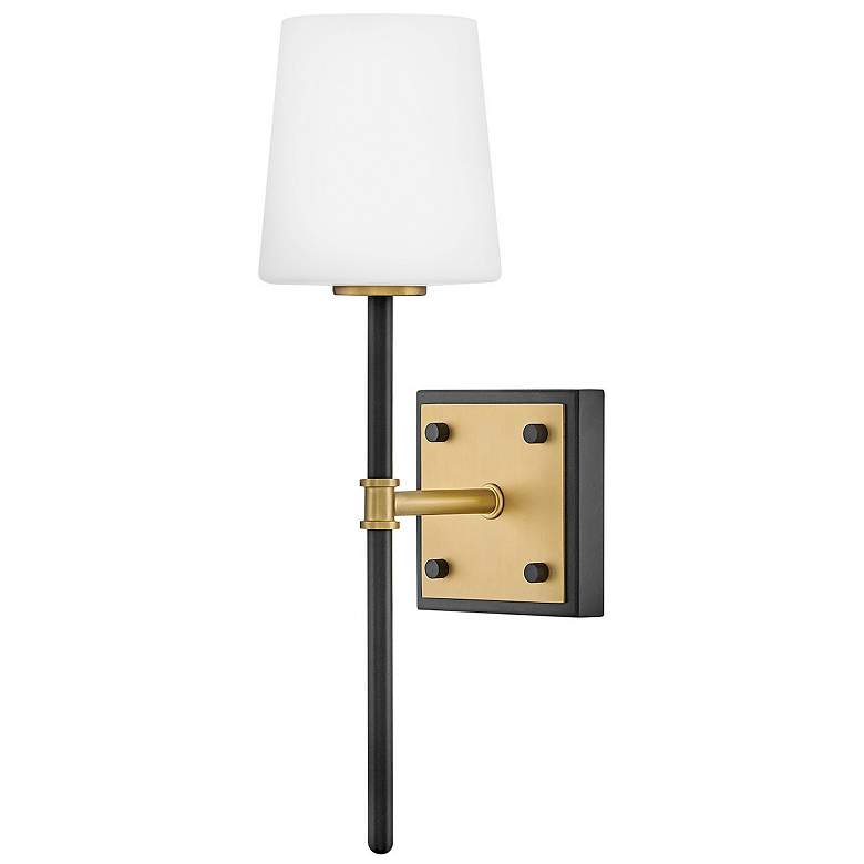 Image 1 Hinkley Sconce Saunders Medium Sconce Black